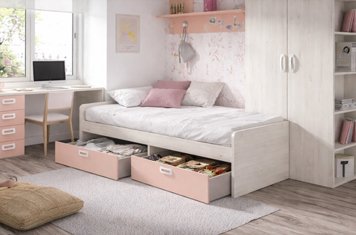 Cama individual 90x190 y 105x190