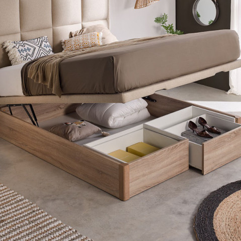 Almacenaje oculto para dormitorio pequeño