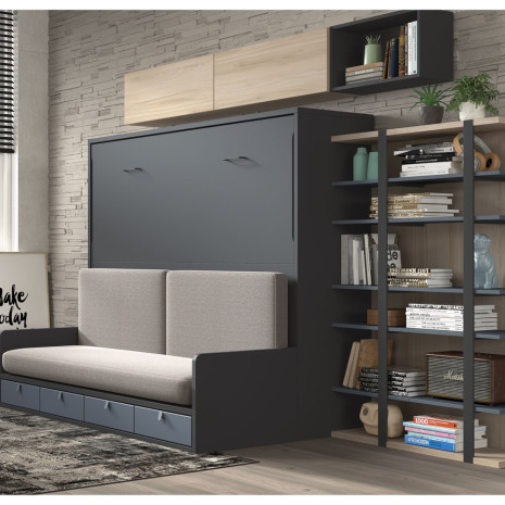Cama extra en el salón: comparativa entre camas abatibles y sofás cama en Madrid