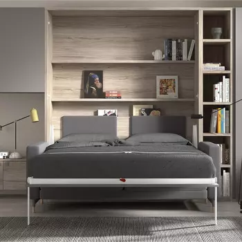 comprar cama vertical de 90x190cm con sofá - comprar cama vertica