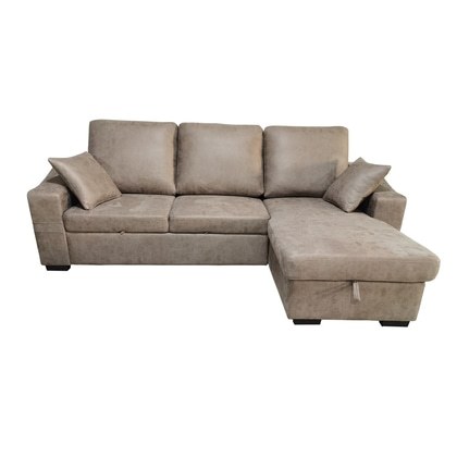 Sofá cama GLL-CRA.CH: con chaise longue, confort y funcionalidad.