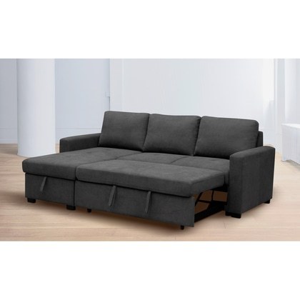 Sofá cama GLL-PTN.CH: Chaise longue amplio, con almacenaje y cómodo para dormir.