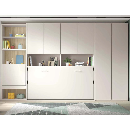 Cama abatible horizontal 90x190 AD067-1 Opcional Amario y Estantería