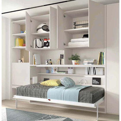 Cama Plegable con Armario y Decoración AD067-2