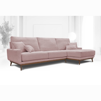 Chaiselongue rosa para Hotel líneas rectas NDI1-ZN