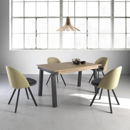 Mesa de hostelería PNL 2925, madera bicolor con diseño moderno