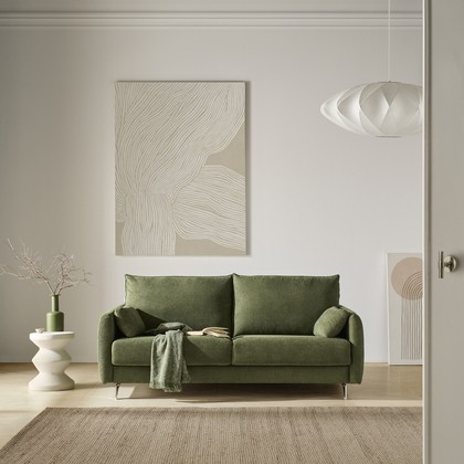  Sofá cama MP-FDA verde oliva con apertura italiana