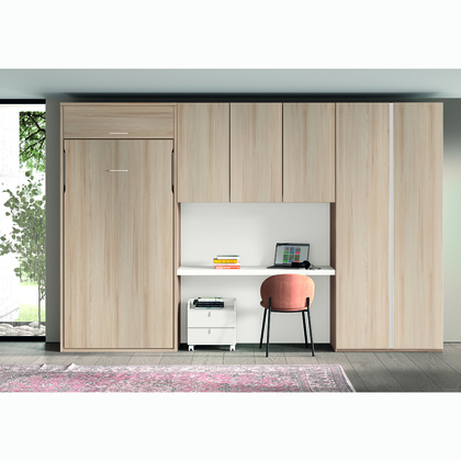 Cama plegable vertical con módulos opcionales de almacenamiento F261-BIS 2