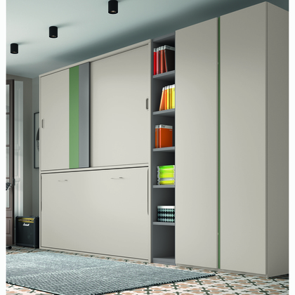 Cama plegable con gran armario F254-BIS1